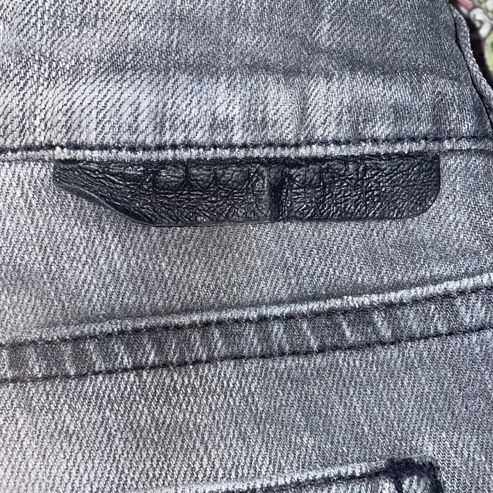 Stella McCartney luxury, grey, super skinny, zipper jeans sz. 29 - Picture 3 of 6